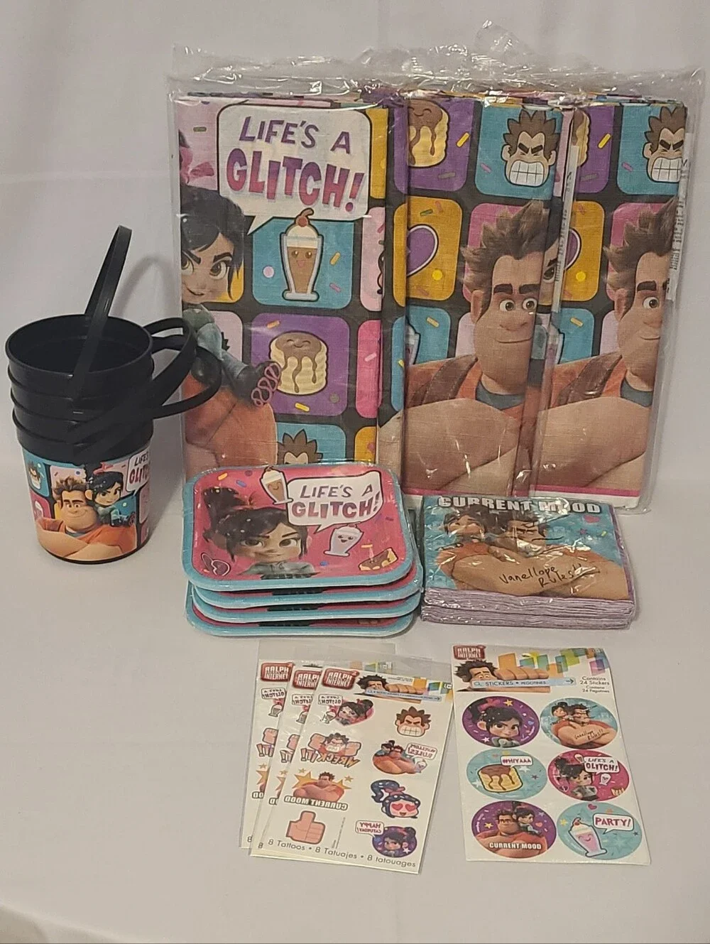 Disney Ralph Brakes The Internet Party Supplies Lot Of 34 Pieces